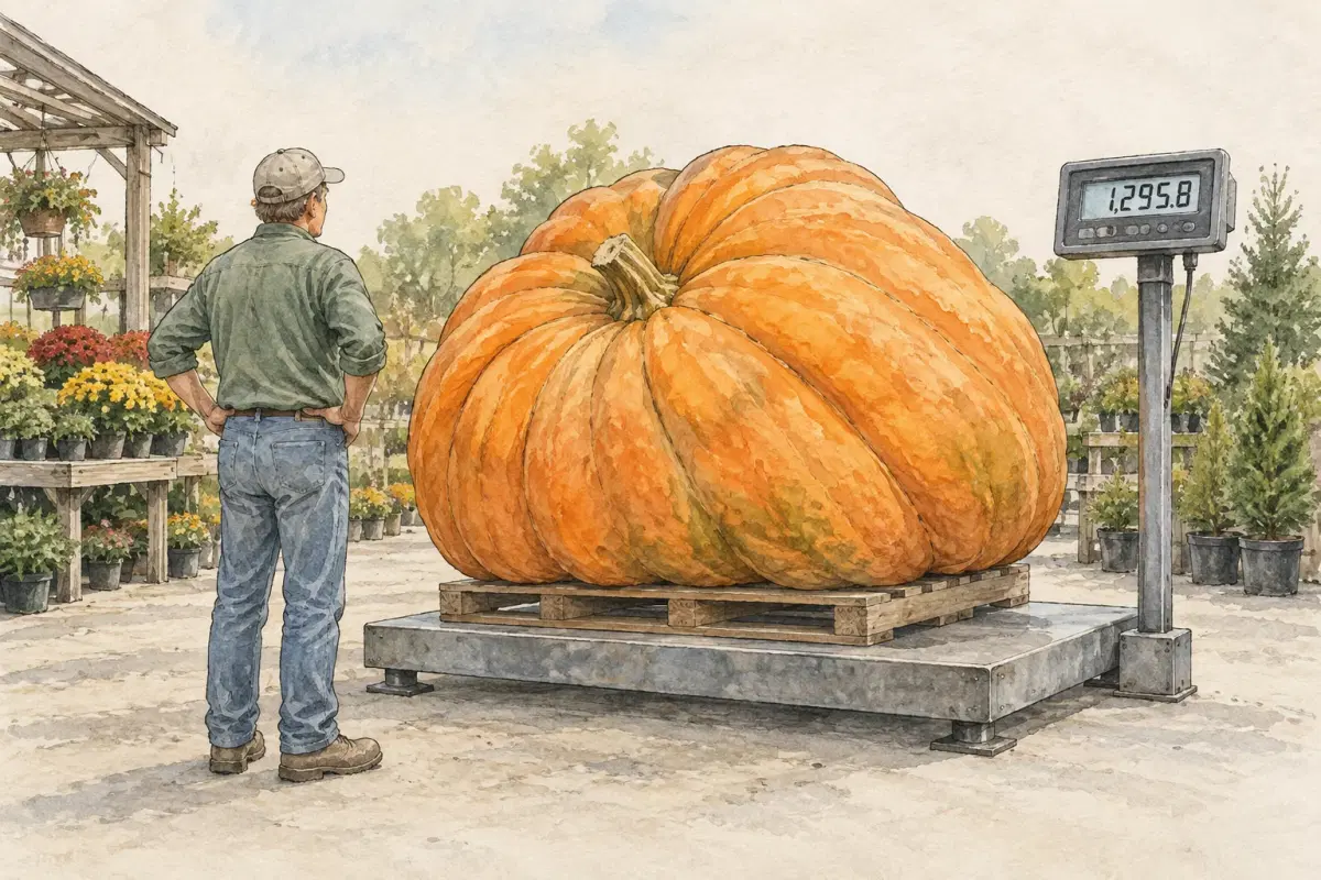A British grower has cultivated a record-shattering pumpkin, tipping the scales at nearly 1.3 tonnes! This monumental feat of horticulture is certainly a sight to behold and wonderful news. 🎃🏆 #GiantPumpkin #RecordBreaker #BritishGrown #GoodNews